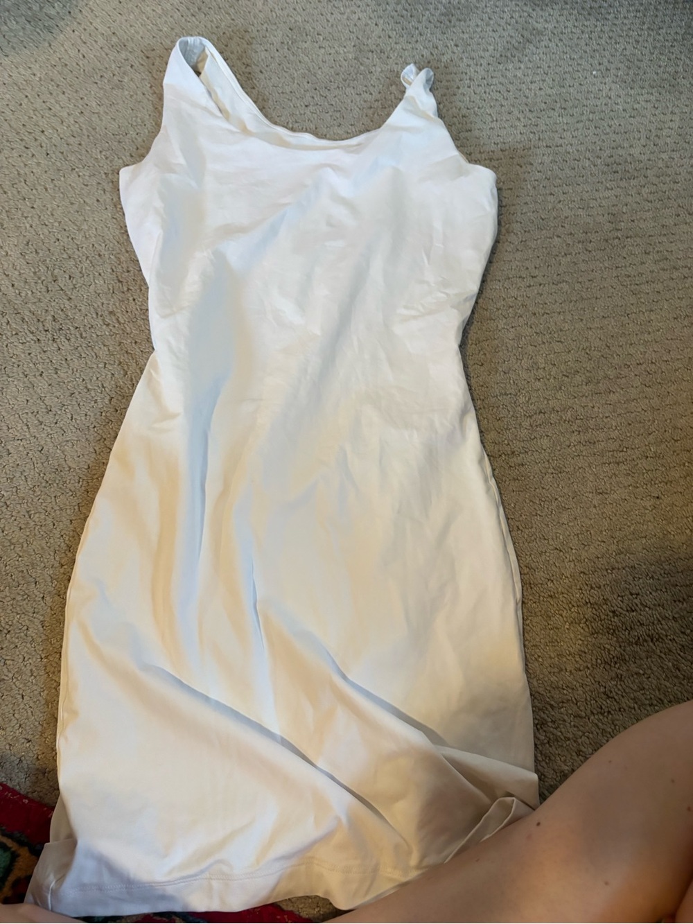 ASSETS by Sara Blakely White Sleeveless Shapewear Dress